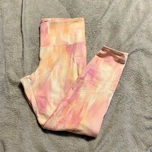 Old Navy Active Fleece-Lined Cropped Multicolor Leggings